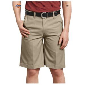 Dickies Boys Classic Fit Khaki Shorts Size 16 Durable Cotton Blend Comfortable E